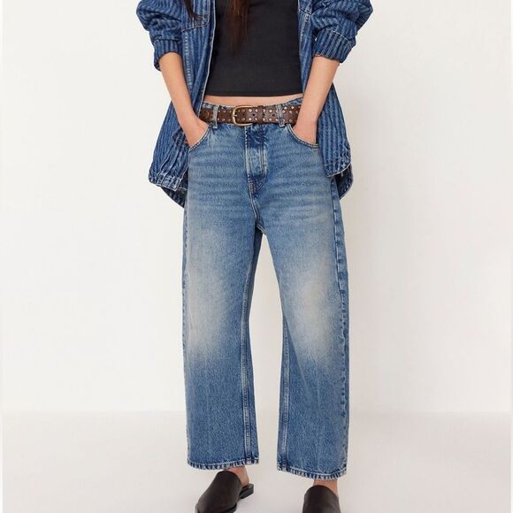 Free People Denim - Free People We the Free Deep Trance Dropped Boyfriend Jeans